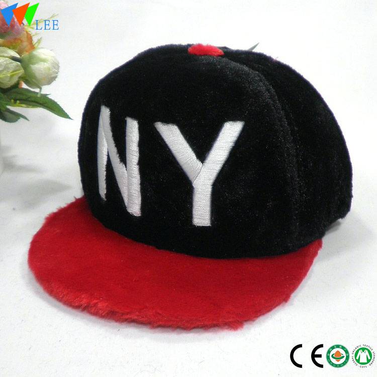 Newest fashion winter baseball cap flat brim warm baseball cap