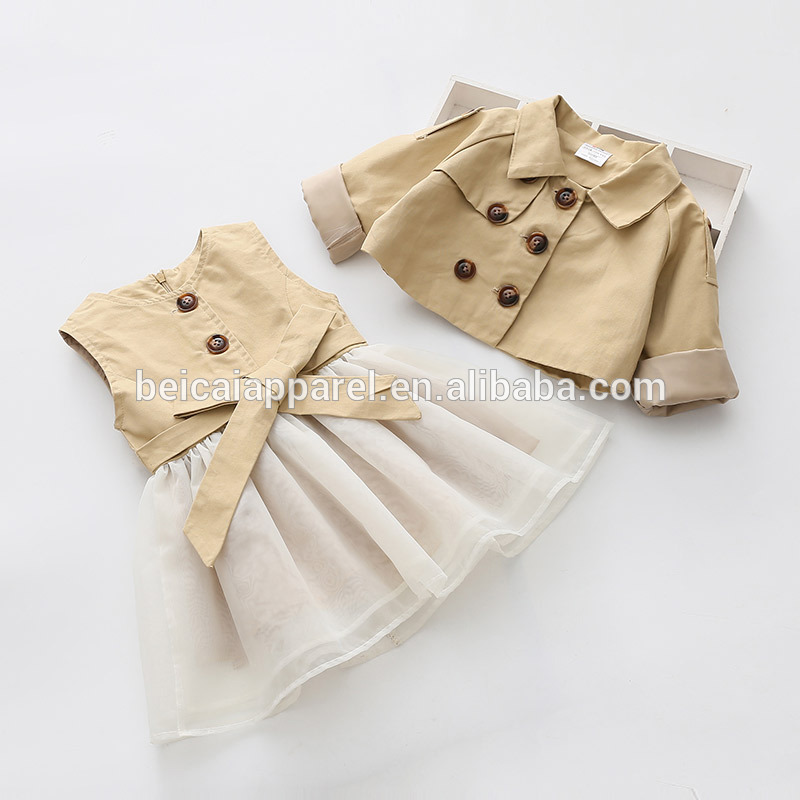 Wholesale little girl summer shirt and skirt clothing set kids plain color dot printed shirts blouse top