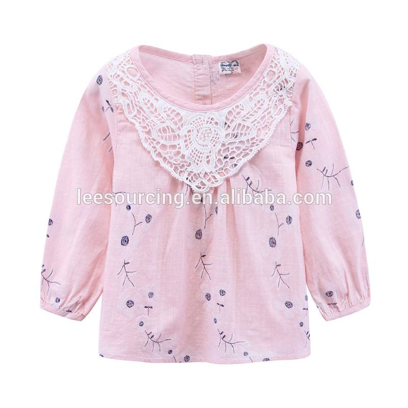 factory customized Toddler Girl Jeans - Spring long sleeve lace girls dress pink linen design cotton baby girl casual dresses – LeeSourcing