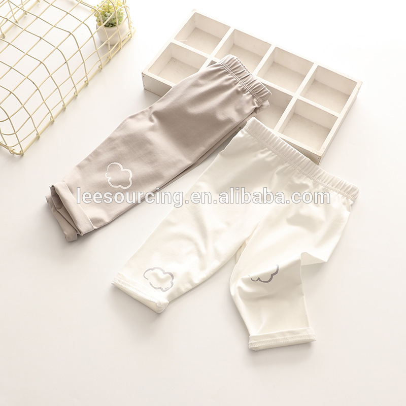 Wholesale 100% cotton summer leggings for 2-7 years old girls kids girl yoga pants