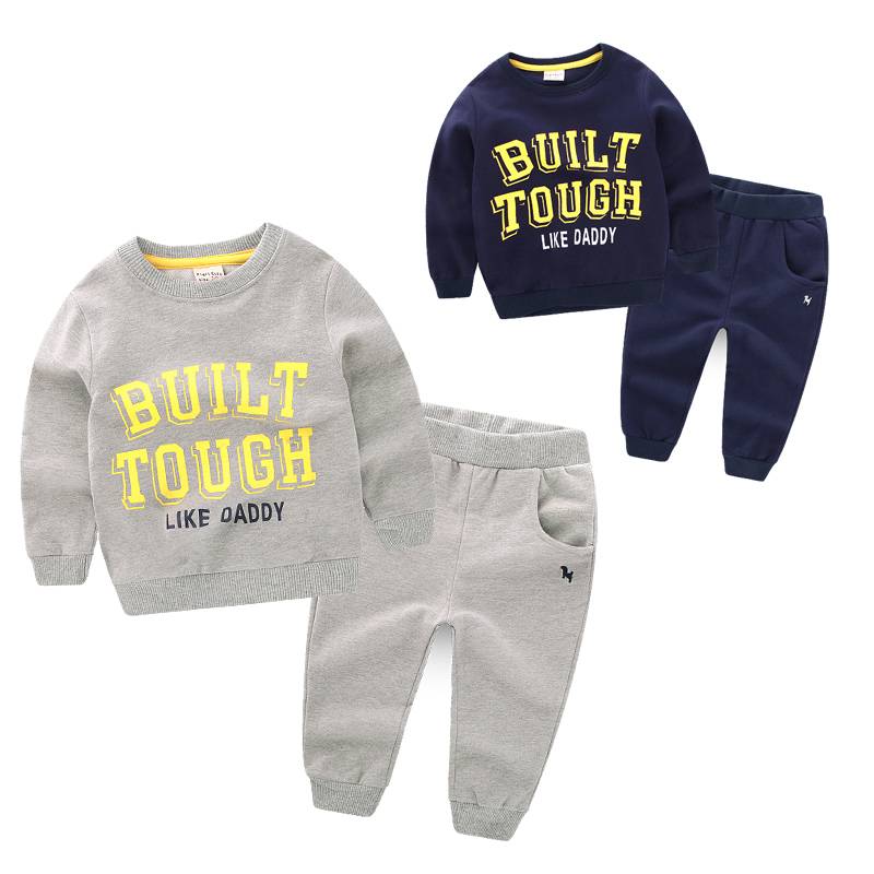 Baby boy boutique lettrers prints clothes set