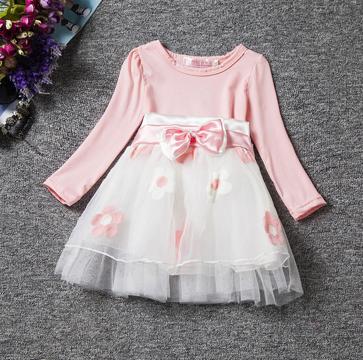 Детски дрехи принцеса детски рокли проектира бельо бебето момичета страна рокля