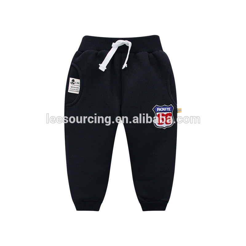2018 High quality Short Sleeve Sets - Black color fleece long pants keep warm baby boys cotton trousers – LeeSourcing