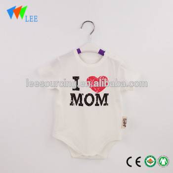 Factory wholesale Boxes For Baby Clothes - Top quality baby romper i love dad and mom infant bodysuit newborn cotton clothes – LeeSourcing