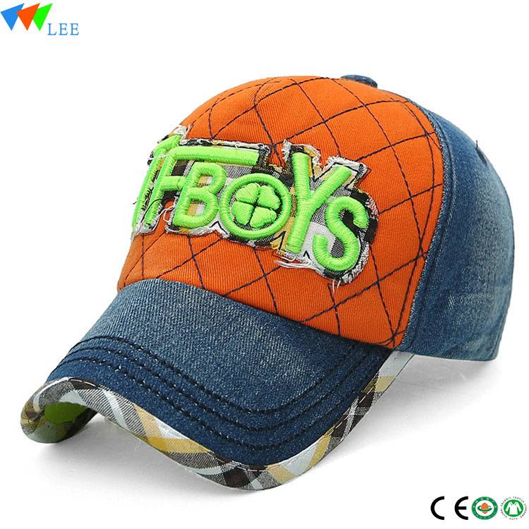 Factory Supply Children Jeans - Wholesale custom denim baseball cap hat high quality baseball cap with embroidery logo cap – LeeSourcing