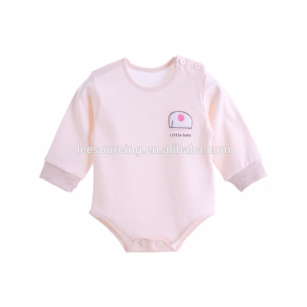 High quality long sleeve infant and toddler baby clothes bodysuit
