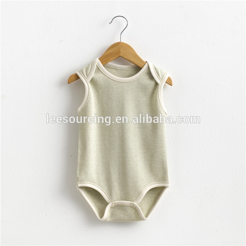 Borong 100% kapas bayi organik romper pakaian bayi perempuan yang baru lahir kanak-kanak lelaki romper