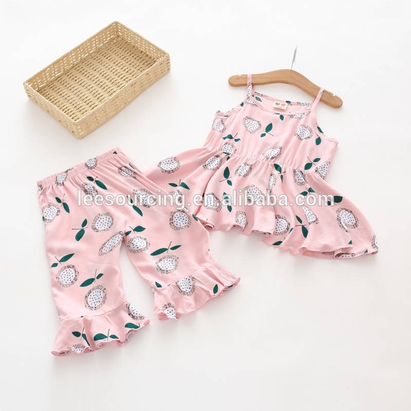 China Gold Supplier for Girls Sequin Shorts - Wholesale cotton soft flower printing tops and pants set baby girl summer set – LeeSourcing
