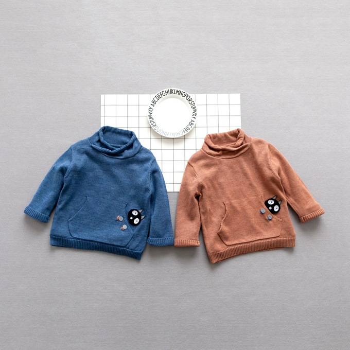 wholesale kids clothes baby winter sweater child shirt with lapel collar