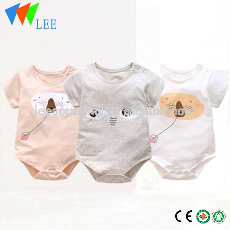 Wholesale summer girls baby rompers cotton clothing