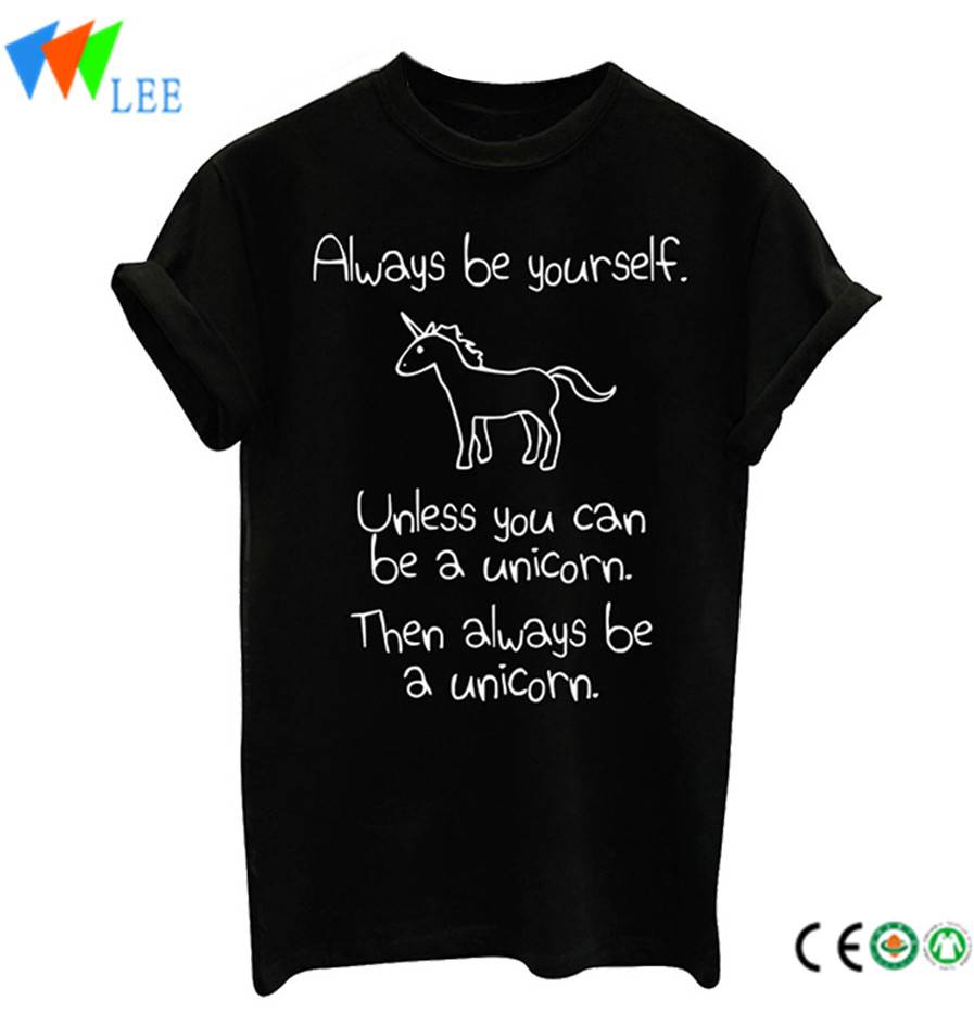 women's cotton t-shirts custom logo and design printed horse