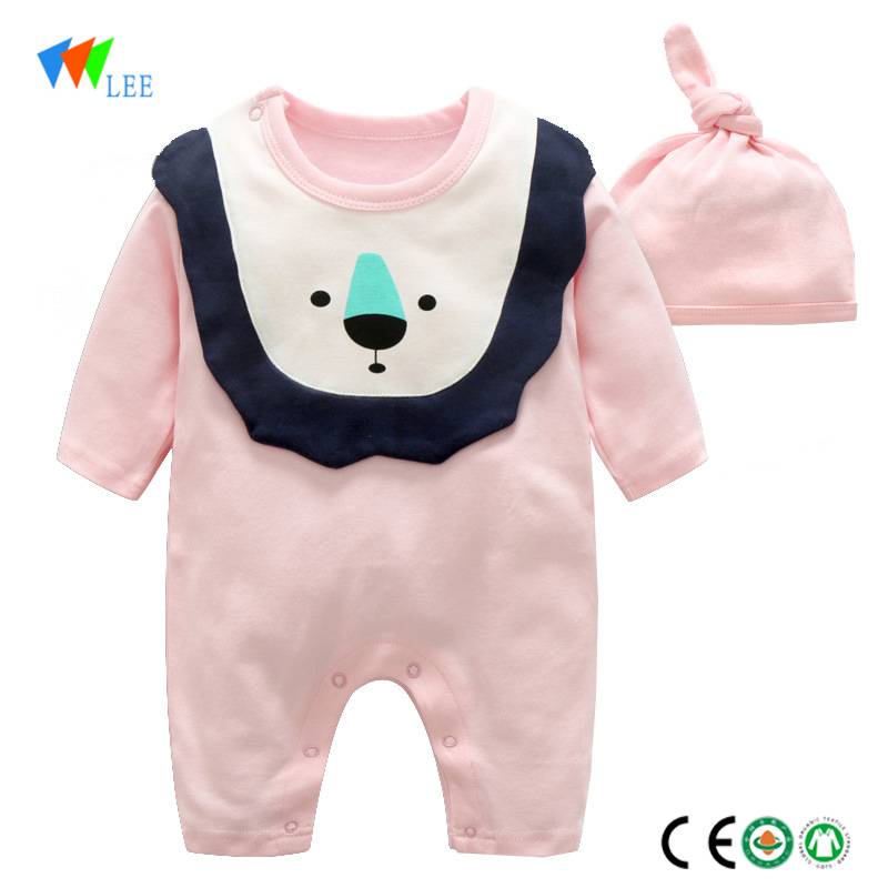 New fashions cotton long-sleeved cartoon wholesale baby romper
