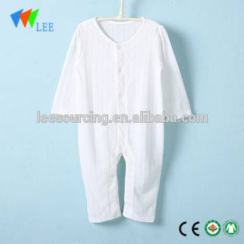 Factory wholesale Bra Panty Set Kids - Hot sale summer long sleeve white baby romper – LeeSourcing