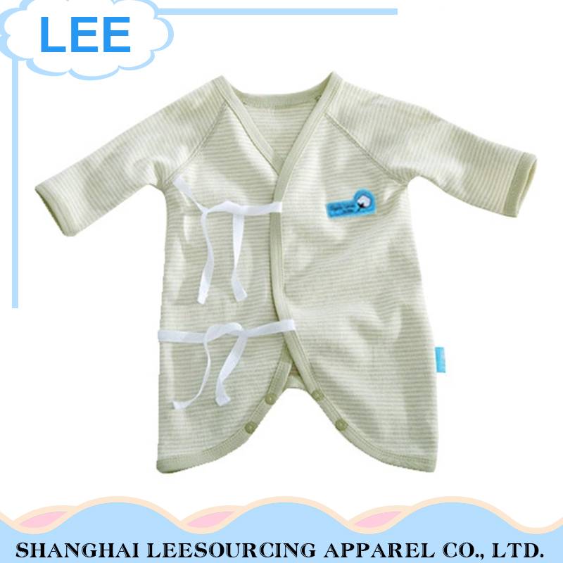 Engros langærmet Spring Customized Baby økologisk bomuld Baby Bodysuit