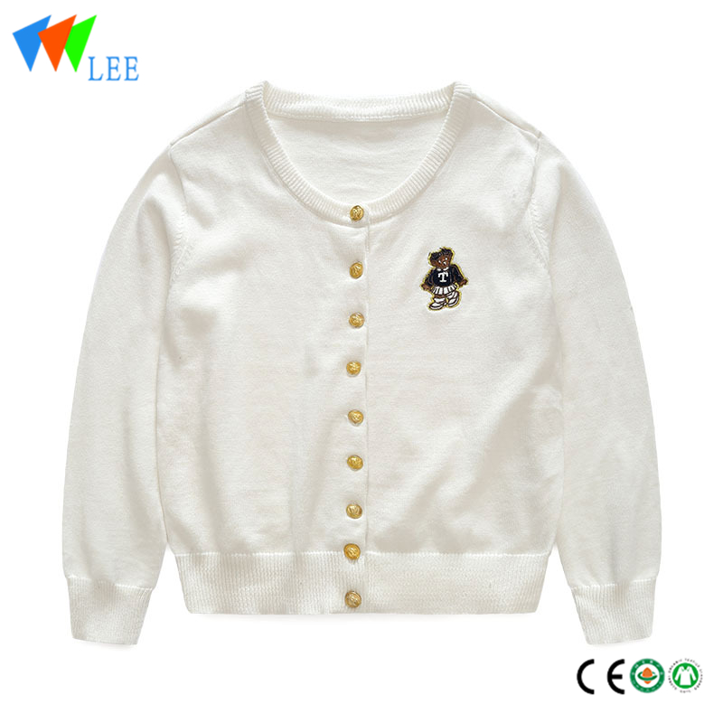 children boutique kids cardigan knitted white sweater design for boys wholesale