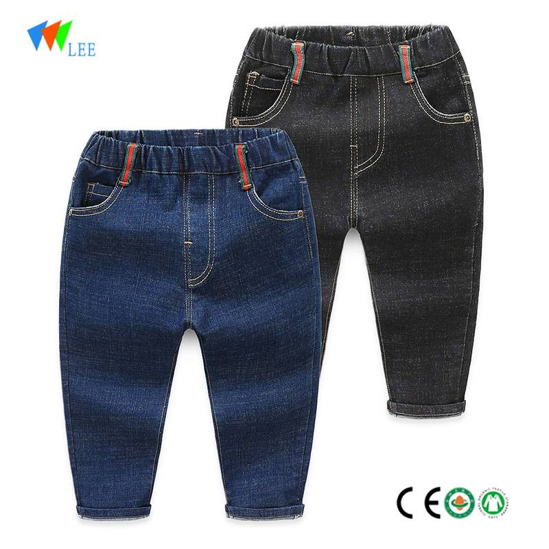 new design wholesale jeans blue shorts for baby boys