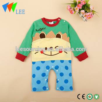 Hot sale animal style baby romper wholesale baby body suit 100% cotton