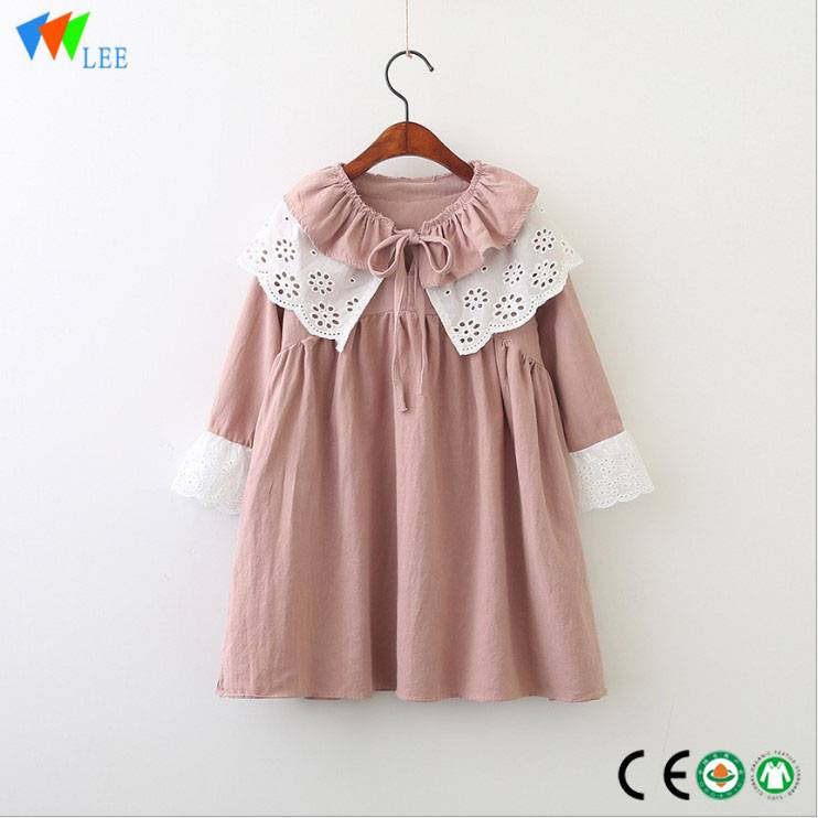 Cotton long sleesve good price 100% cotton baby girl fairy dress