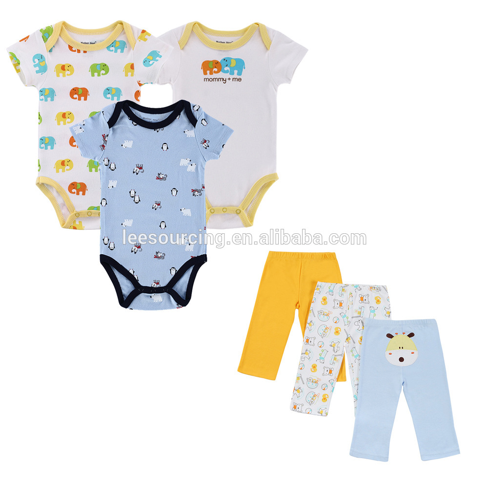 Super Purchasing for Brand Beach Shorts - wholesale spring baby cartoon romper and pants set kids clothes set bodysuit – LeeSourcing