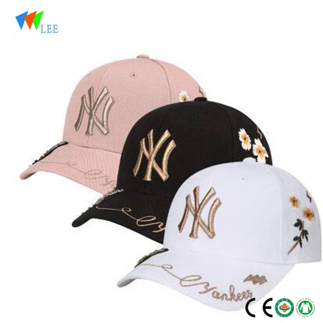 wholesale 6 panel custom embroidery baseball cap hats