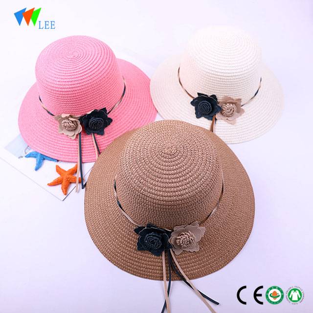 fashion new design women wild style summer outside beach flower straw hat