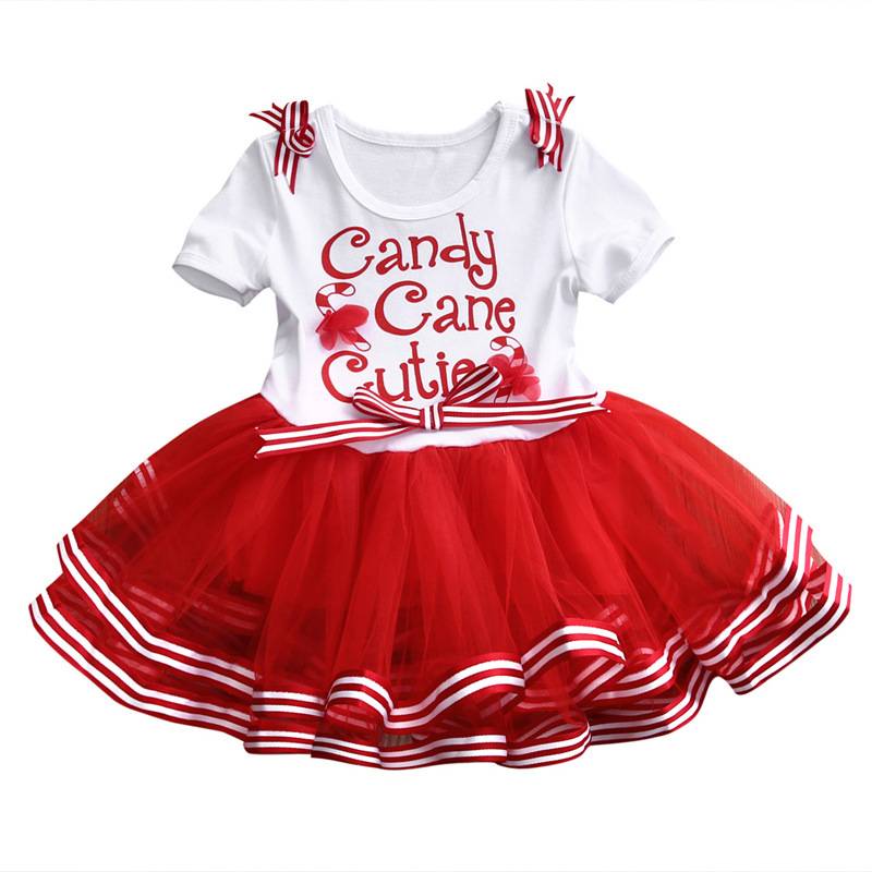 Factory wholesale Boys Fancy Suit - New fashion short sleeve baby girl christmas dress – LeeSourcing