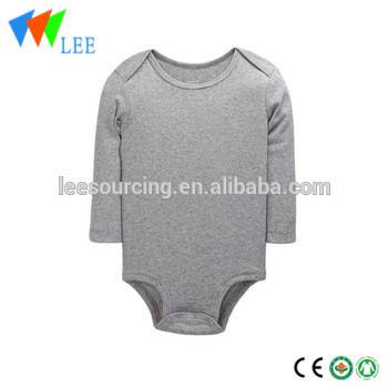 Wholesale Baby Cotton Romper Long Sleeve Blank Baby Onesie
