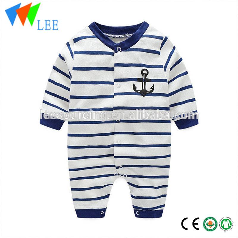 Hot sale Jumpsuits Jeans - High quality long sleeve stripe soft cotton baby carters bodysuits – LeeSourcing