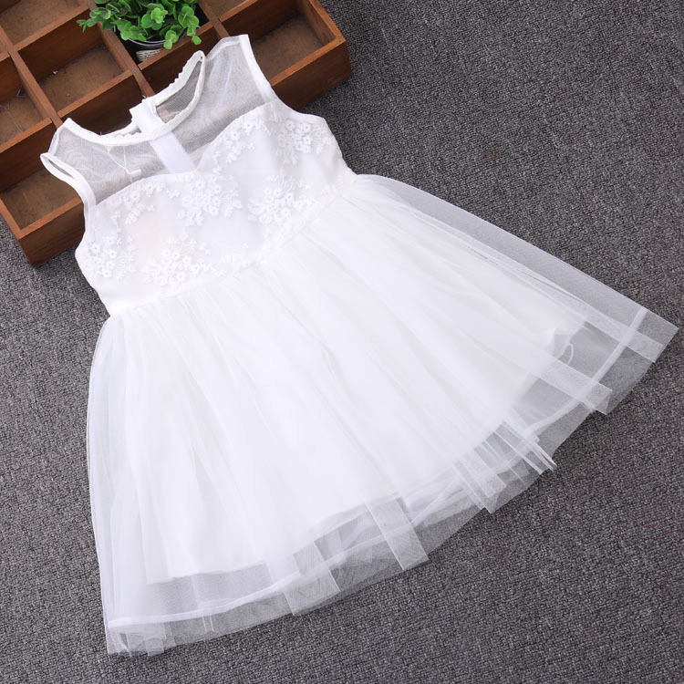 Leading Manufacturer for Motor Baby Boy Clothes - A white sleeveless vest dress – LeeSourcing