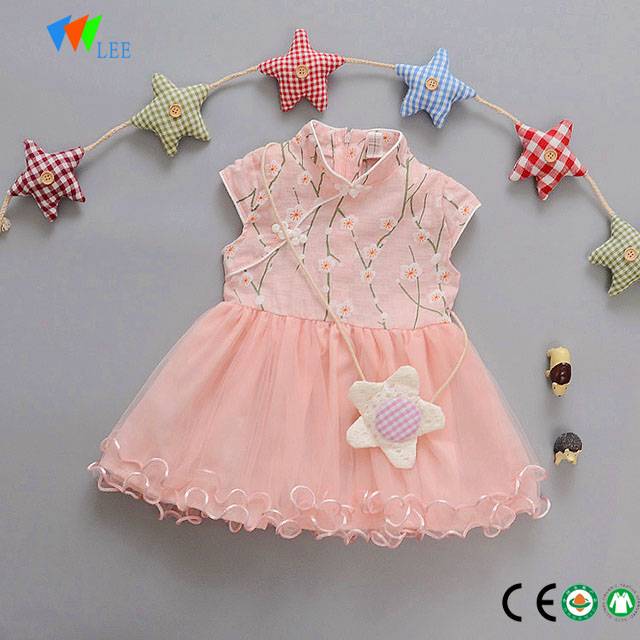 new design princess summer dress for 1-6 years old baby girls