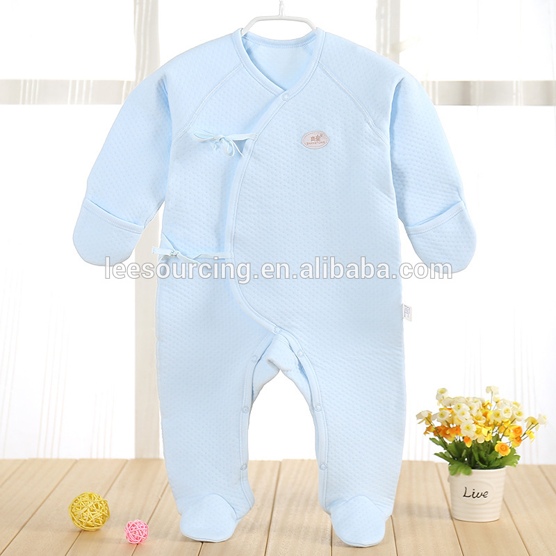 Wholesale baby one piece footed cotton cheap infant clothing romper