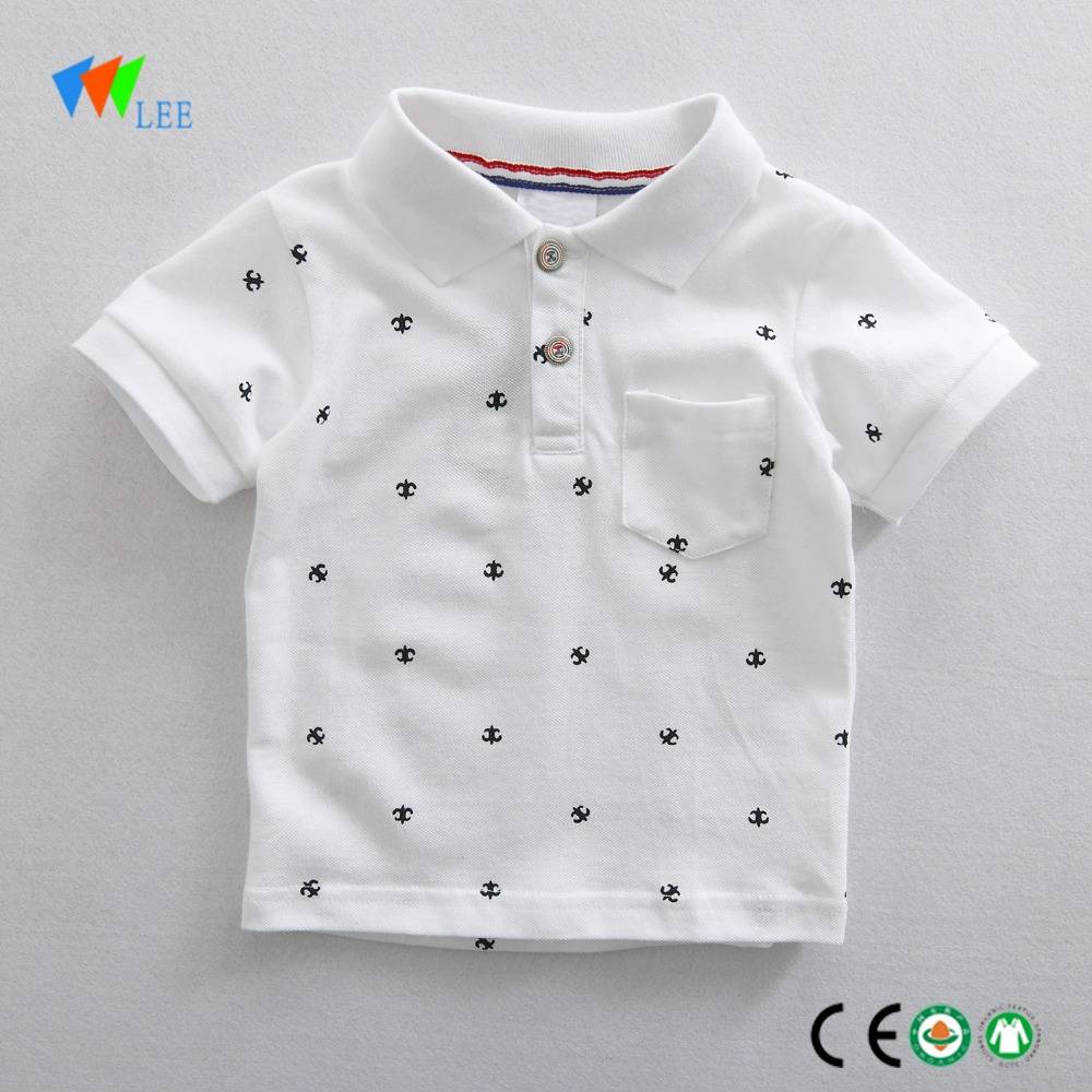 new style carton short sleeve organic cotton T-shirt casual boys kids t -shirt baby printing Wholesale