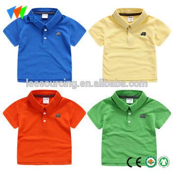 Summer polo kids boys t-shirt car pattern wholesale