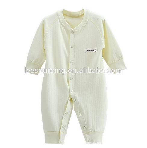 kids long sleeve infant romper new design 0-2T soft organic cotton baby romper