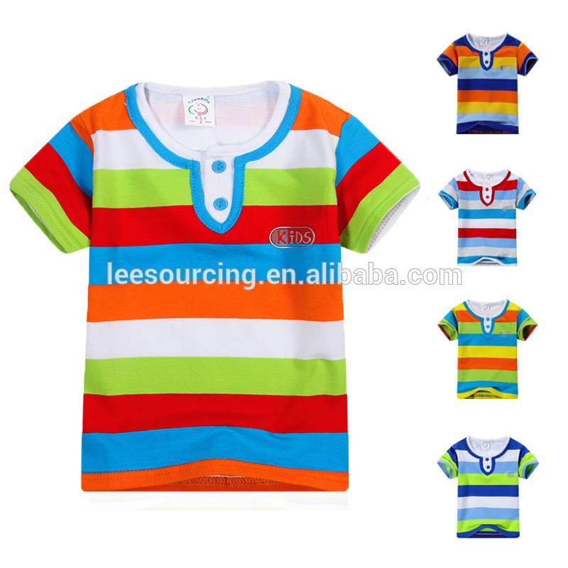 Wholesale Price Beach Hot Pants - Cheap price children clothing baby boy cotton t shirt rainbow kids t shirt – LeeSourcing