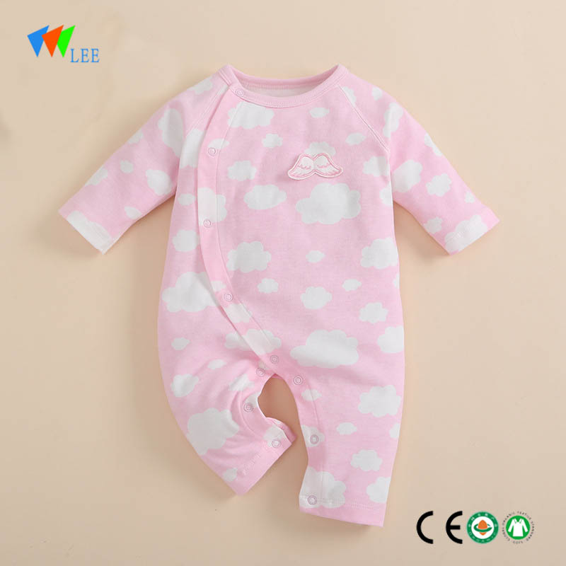 Ny design bebis mode romper tjockare mjuk ekologisk bomull barn romper grossist spädbarn kläder