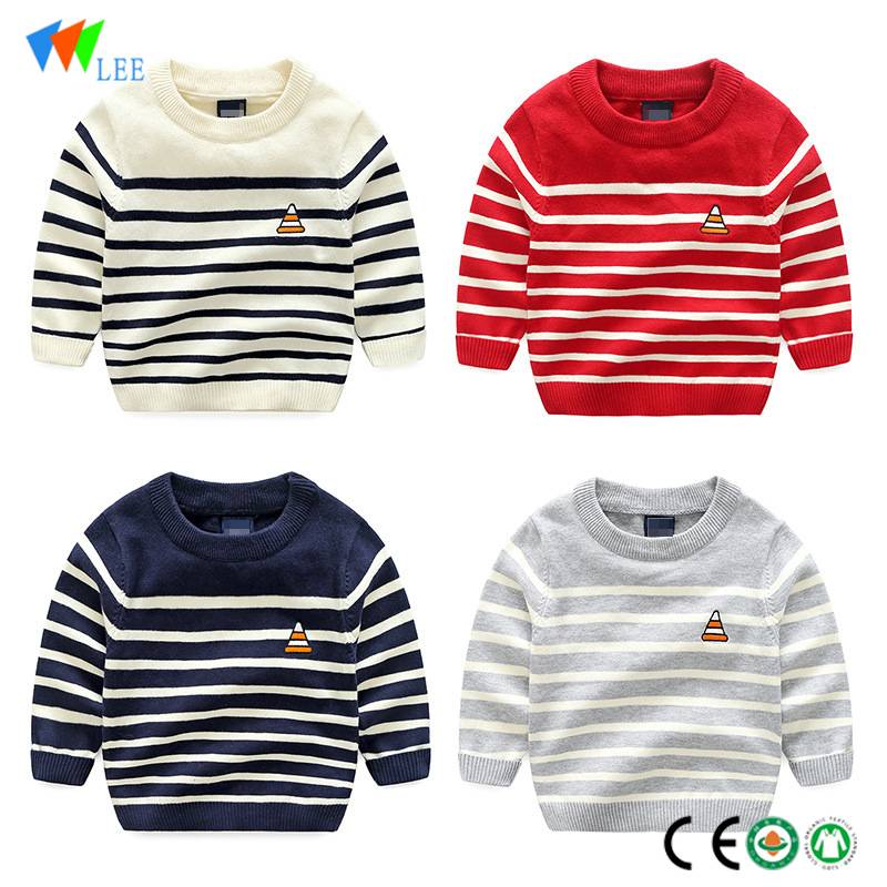 fashions designs kids stripe comfortable long sleeve cotton sport new pattern t-shirts