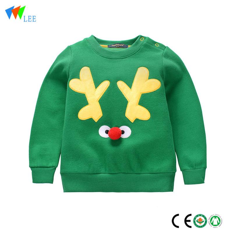 High quality fashion design baby boy french terry sweatshirt cotton baby boys sweater wholesale