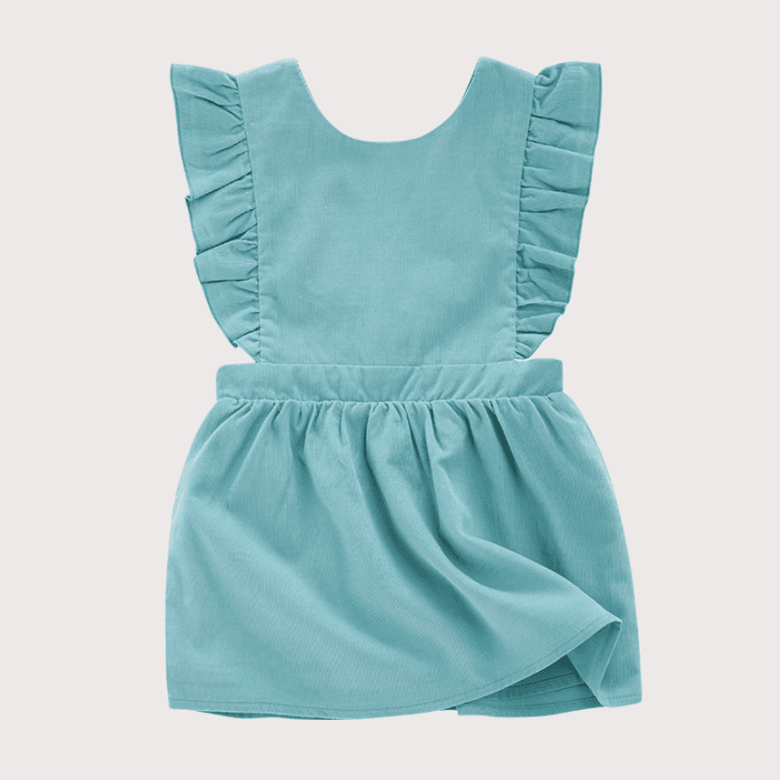 100% katoen Baby Summer Kleding model ienfâldige jurk for kids