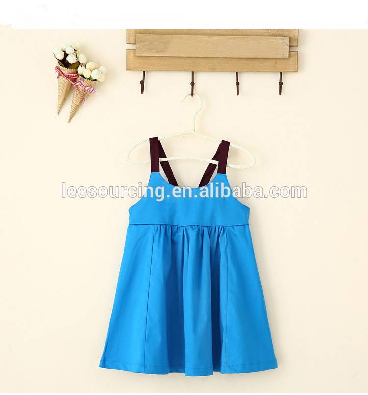 Lowest Price for Girls Suspender Pants - Summer backless girls tutu dress baby girls light blue fit and flare dress – LeeSourcing
