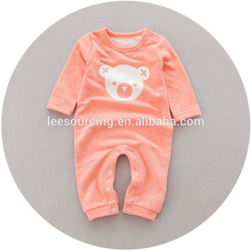 Hot Selling for Short Sleeve T-shirt Sets - Wholesale new design long sleeve baby playsuit cotton printed jumpsuit – LeeSourcing