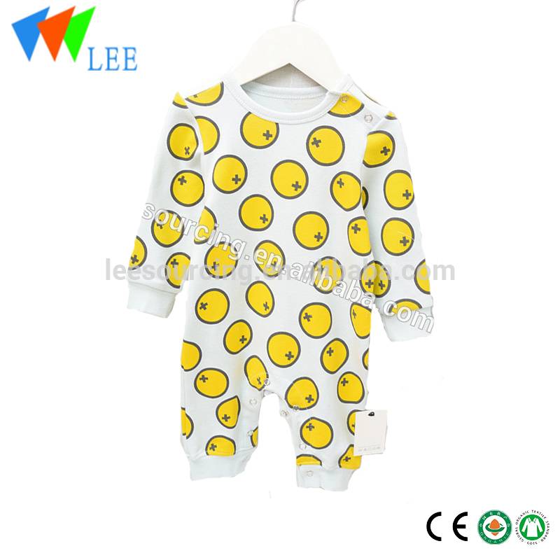 New Delivery for Flower Girl Dressing Gown - Wholesale cartoon full printing cotton baby autumn playsuit – LeeSourcing