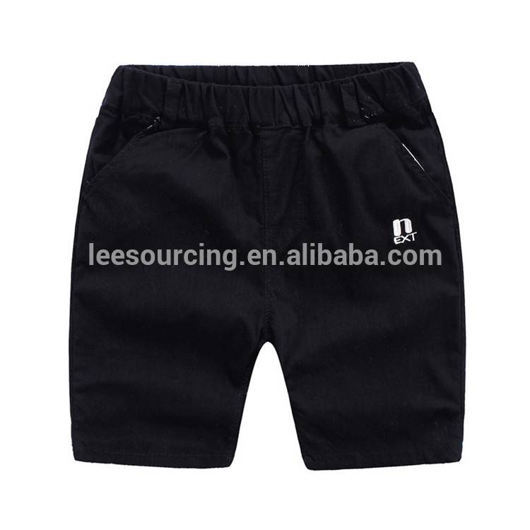 Ordinary Discount Baby Girls Dress Designs - Hot Sale 100% Cotton Solid Color Summer Black Boys Shorts – LeeSourcing
