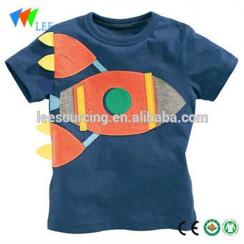 Εξαγωγή των ΗΠΑ μωρό μόδα αγόρι παιδιά βαμβάκι t shirt κινουμένων σχεδίων t shirt χονδρικής
