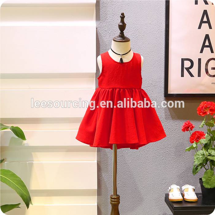 Super Purchasing for Swimsuits Beach Shorts - Wholesale baby girl dress summer sleeveless red party princess girl dress – LeeSourcing