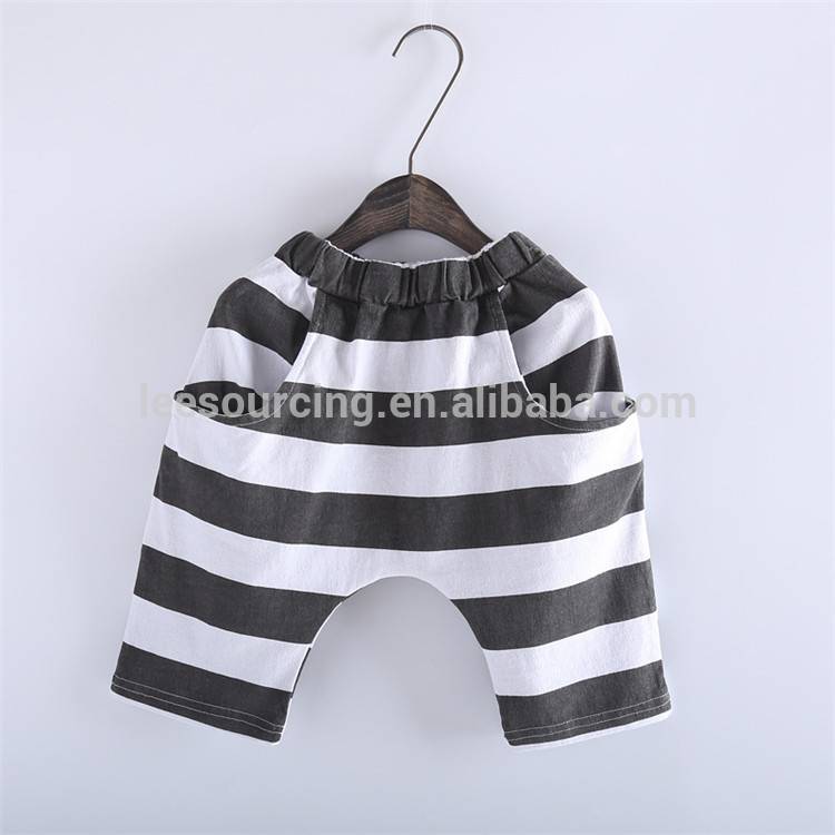 Professional China Girls Blouse Designs - Summer Striped Cotton Children Harem Pants Trousers – LeeSourcing