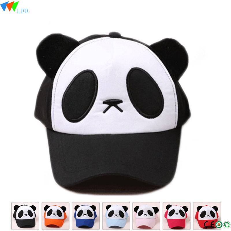 Good Quality Top Tee Pants - Custom design winter baseball cap Cute animal panda baseball cap for kids support – LeeSourcing