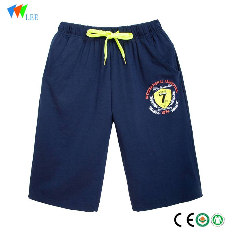 fabricació de la Xina nous pantalons curts de cotó per a nadons confortables dissenys d'estiu nois curts senzilla l'engròs