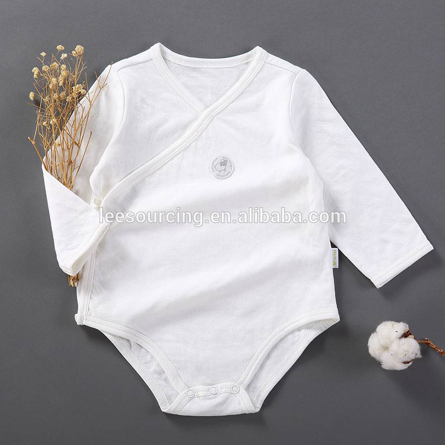 100% cotton white baby onesie infant body suit wholesale