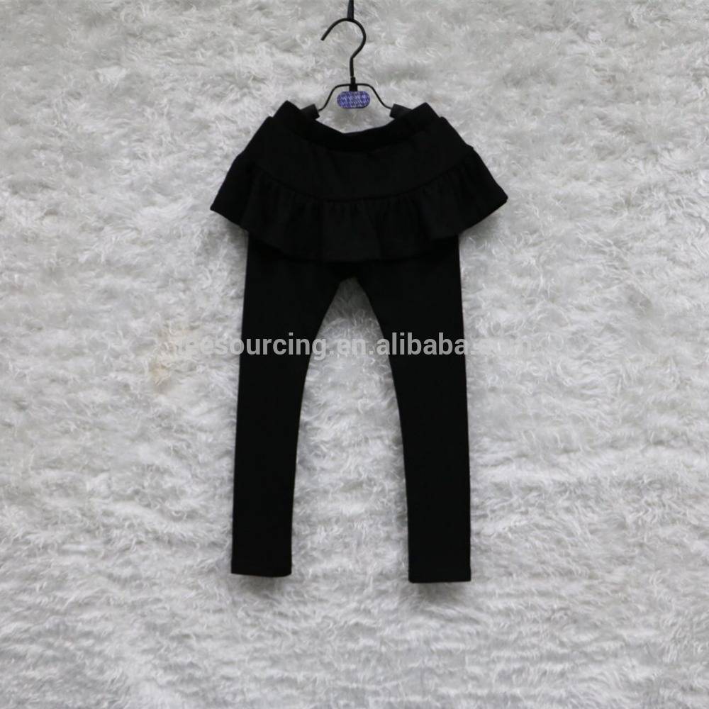 Veleprodaja bebi glazura legging s suknja djevojke Korejski odjeća crne fitness leggingskirt za djecu